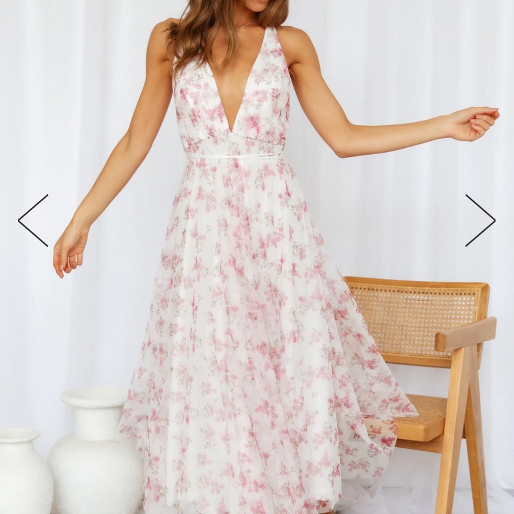 Hello Molly FLY WITH ME GIRL MIDI DRESS PINK